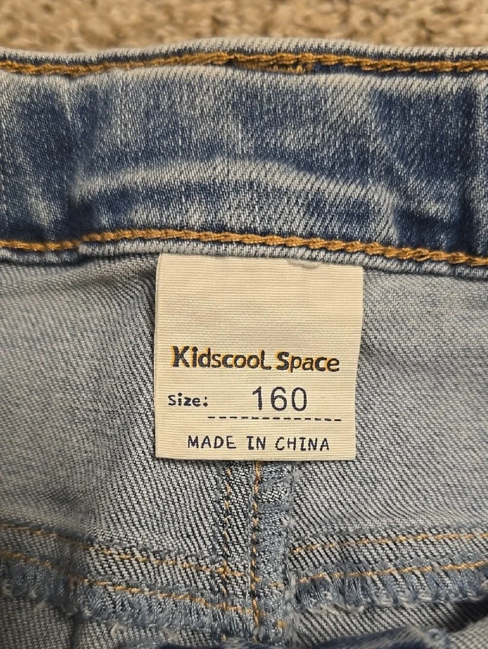 Light Blue Distressed Girl's Jeans